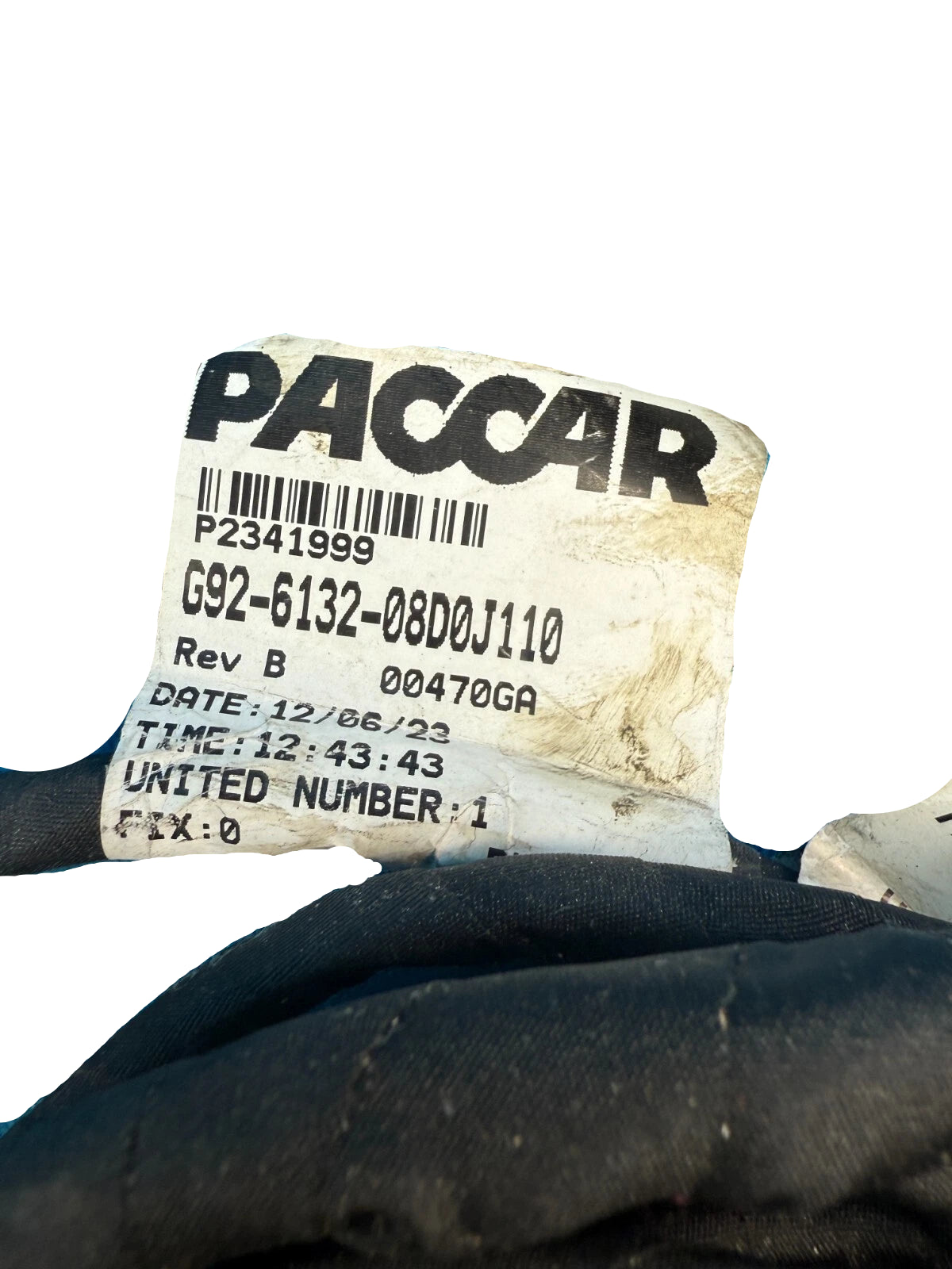 G92-6132-08D0J110 Genuine Paccar Harness-Solenoid Bank