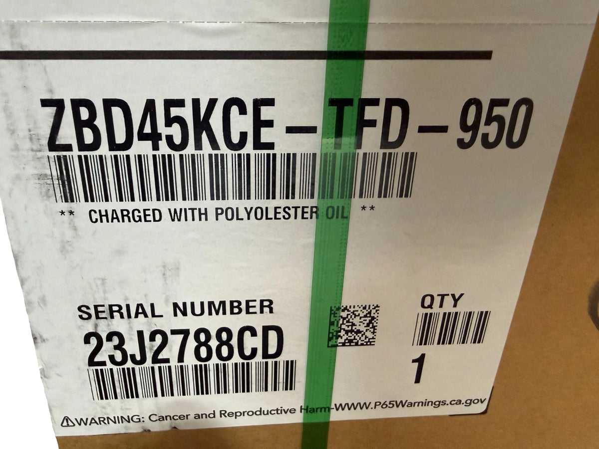 ZBD45KCE-TFD-950 Genuine Copeland Scroll Compressor