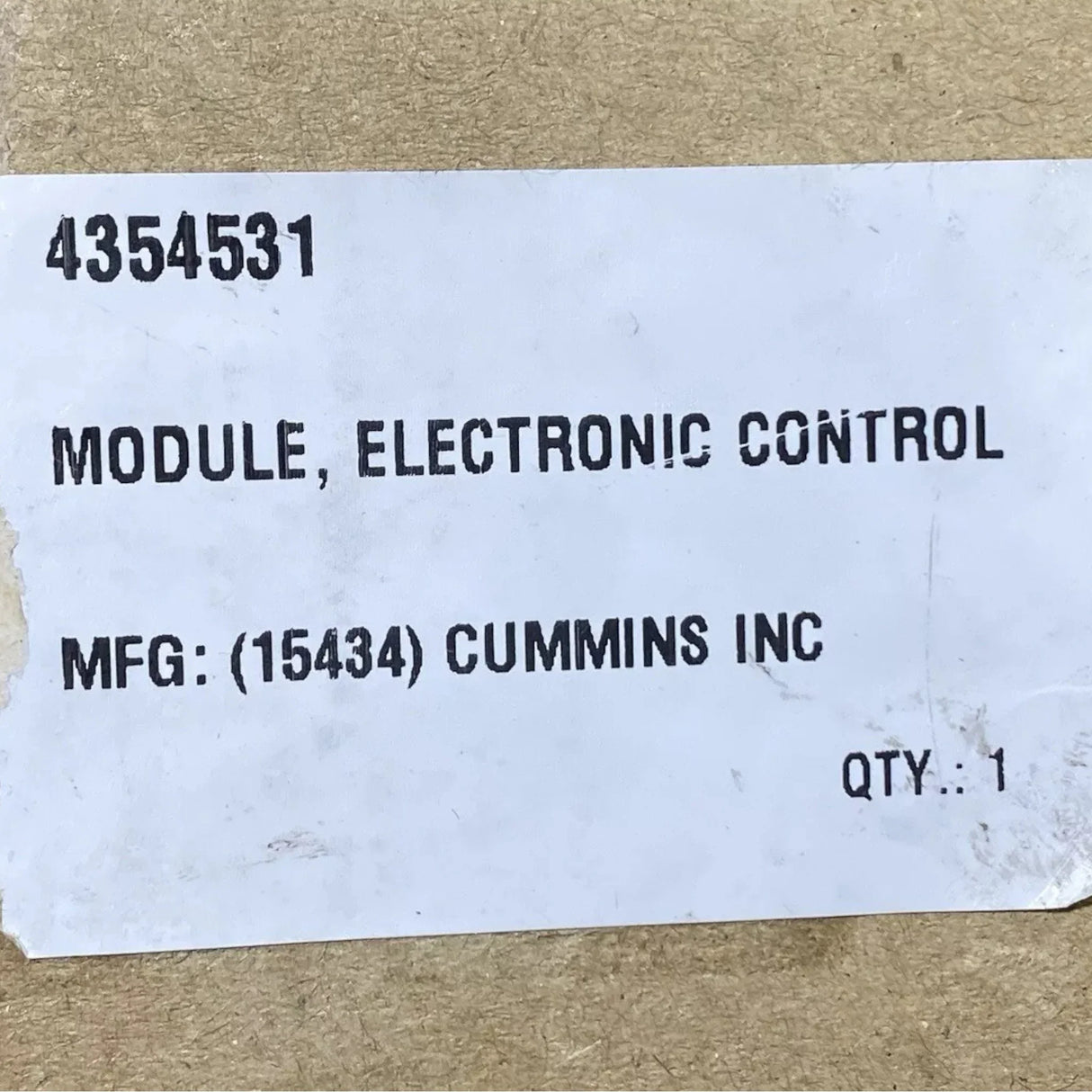4354531 Cummins Electronic Control Module - Truck To Trailer
