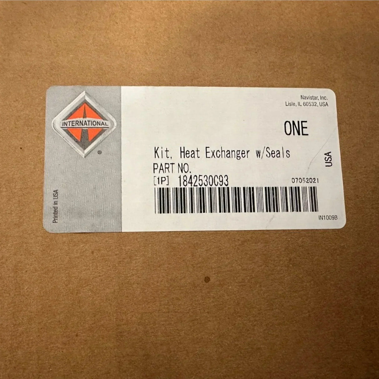 1842530C91 Genuine International Oil Cooler Heat Exchanger Kit - Truck To Trailer