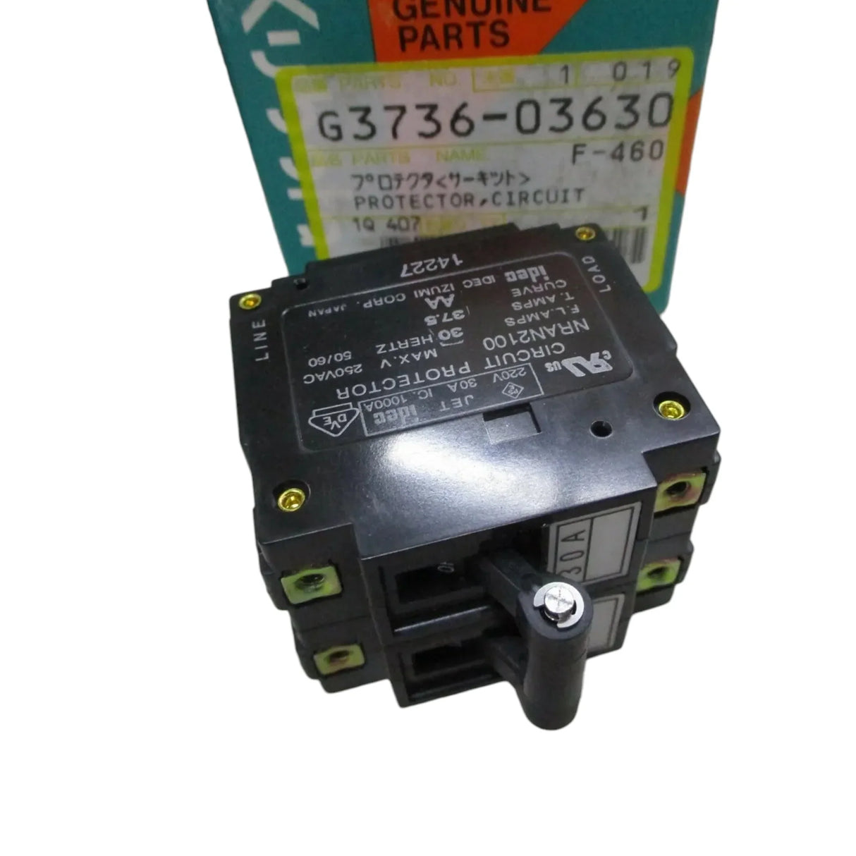 G3736-03630 Kubota Cenerator Circuit Breaker - Truck To Trailer