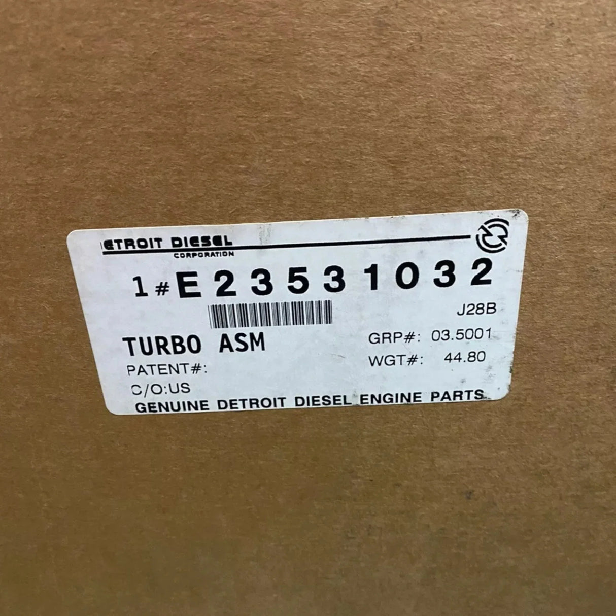 E23531032 Genuine Detroit Diesel Turbocharger Assembly - Truck To Trailer