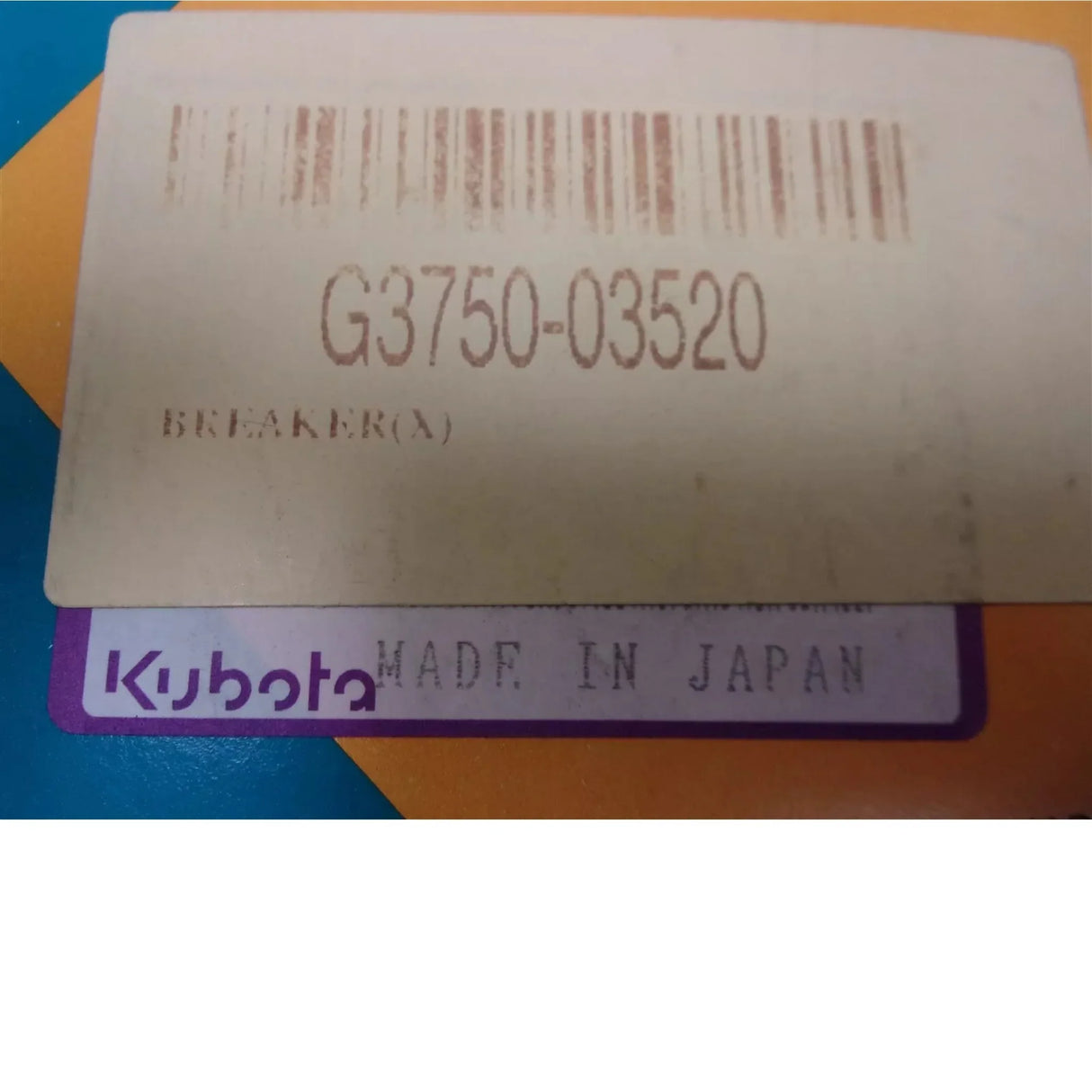 G3750-03520 Kubota Breaker - Truck To Trailer