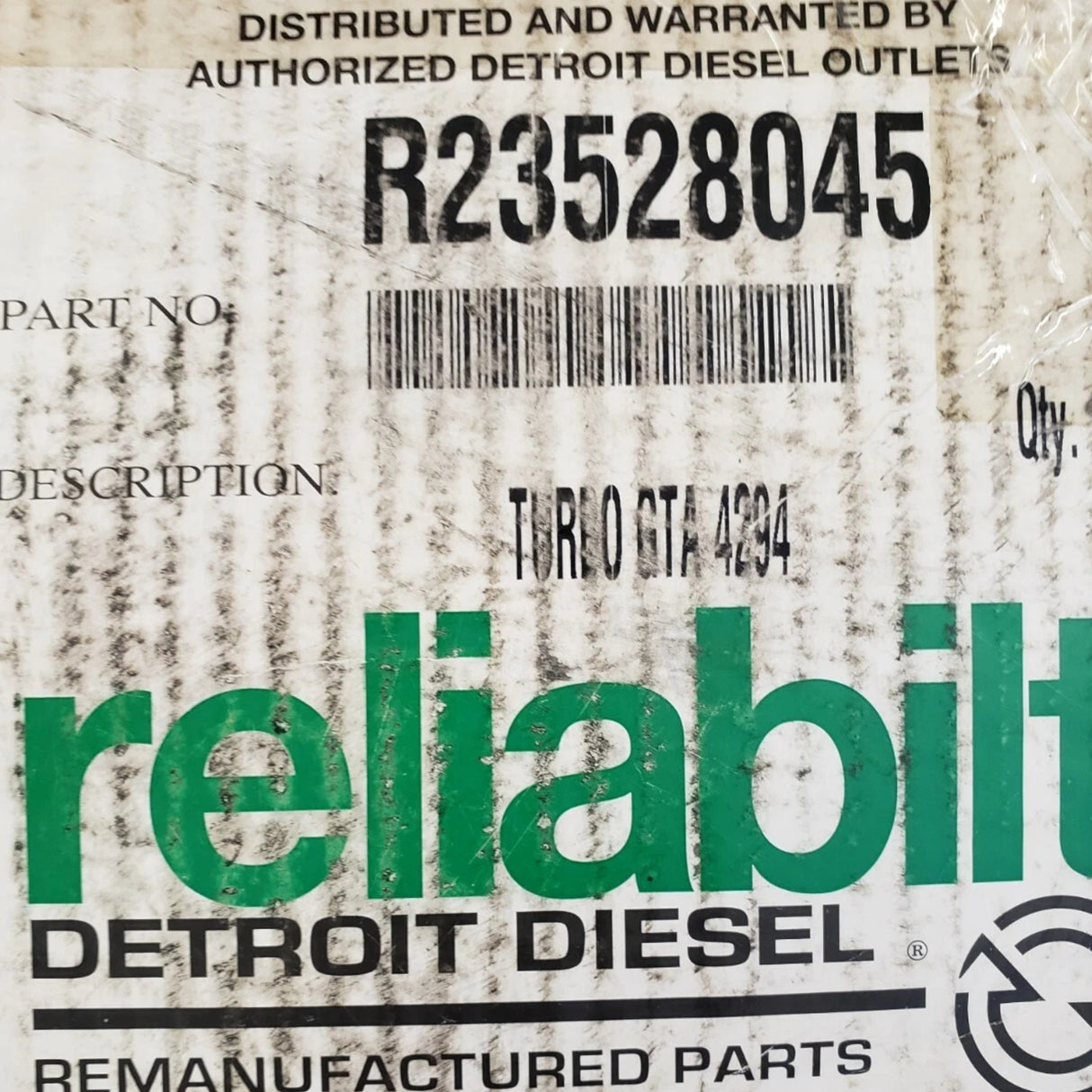 R23522194 Genuine Detroit Diesel Turbocharger