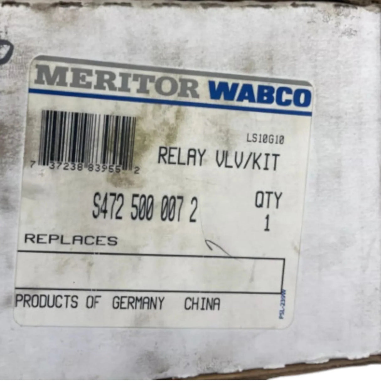 S472 500 007 2 Genuine Wabco ABS Relay Valve - Truck To Trailer