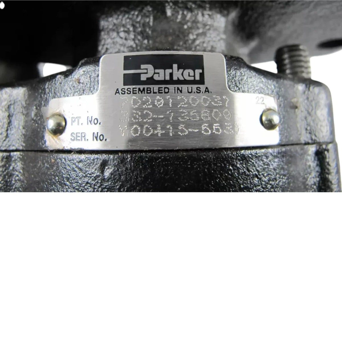 7020120037 Parker Tandem Hydraulic Pump - Truck To Trailer