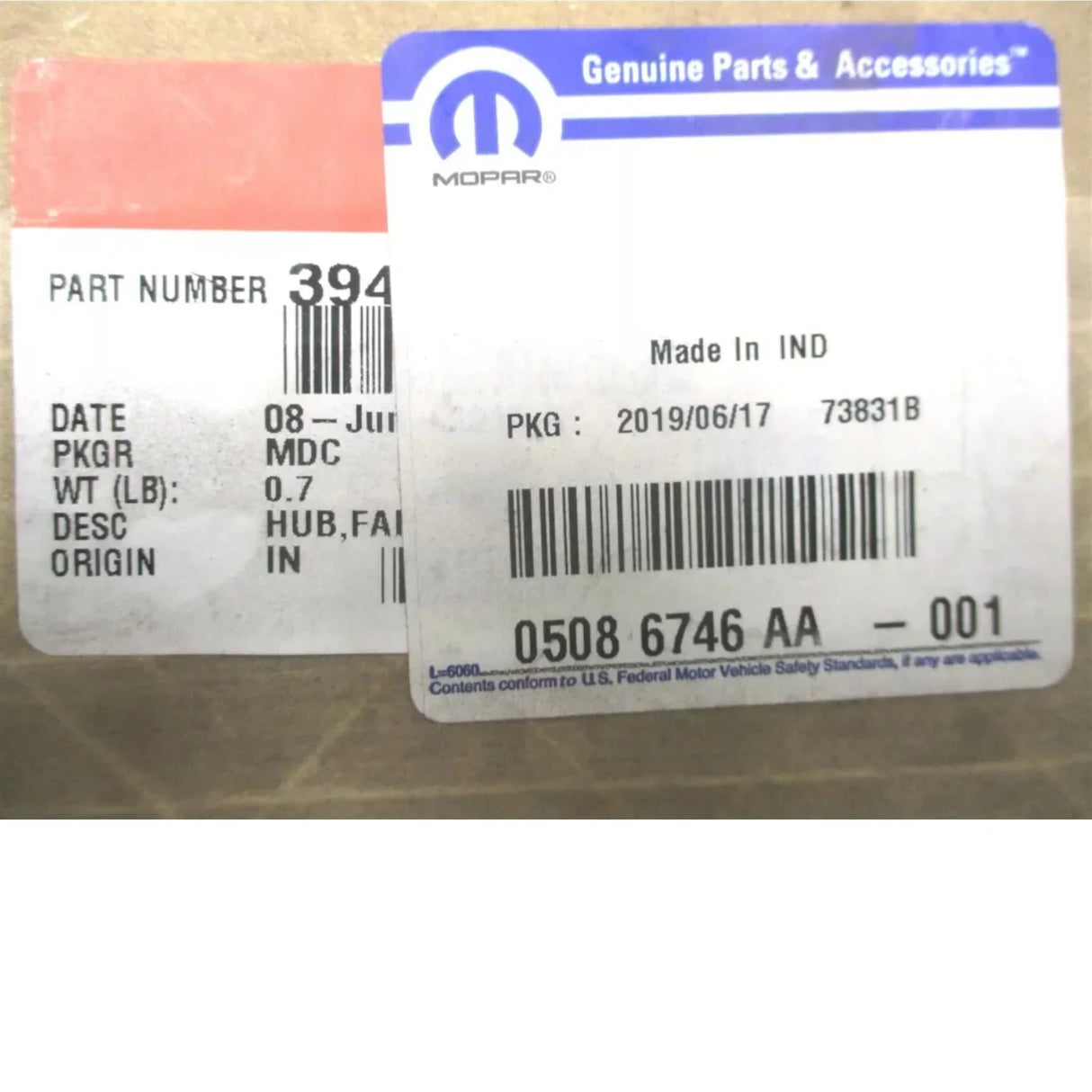 05086746AA Mopar Fan Pulley Hub Adapter 2003-2012 RAM 2500 / 3500 - Truck To Trailer