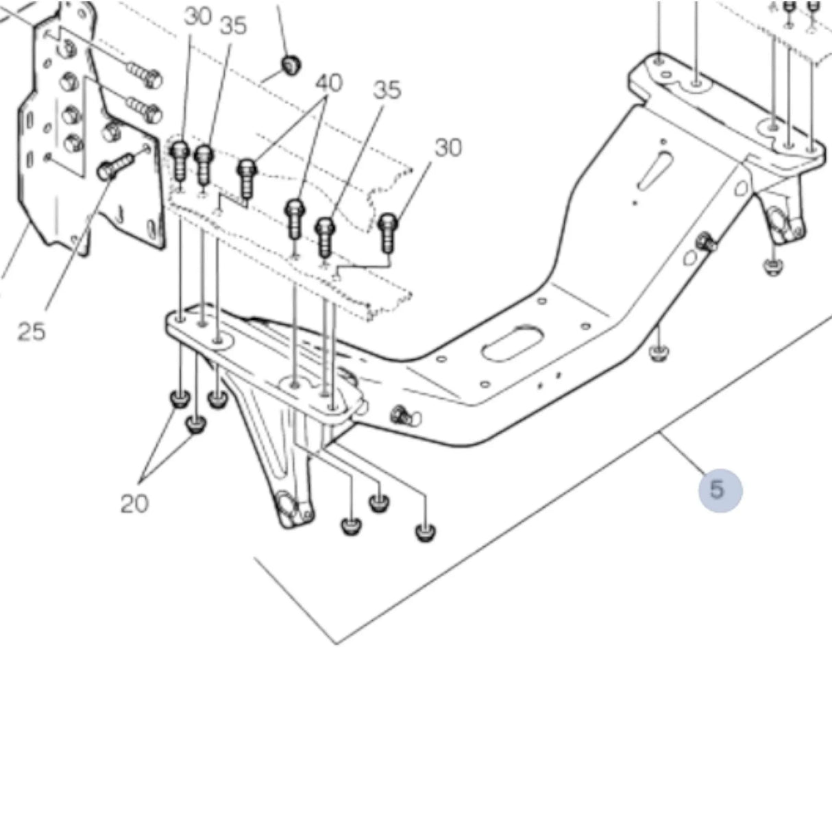 20503290 Genuine Volvo Cross Member - Truck To Trailer