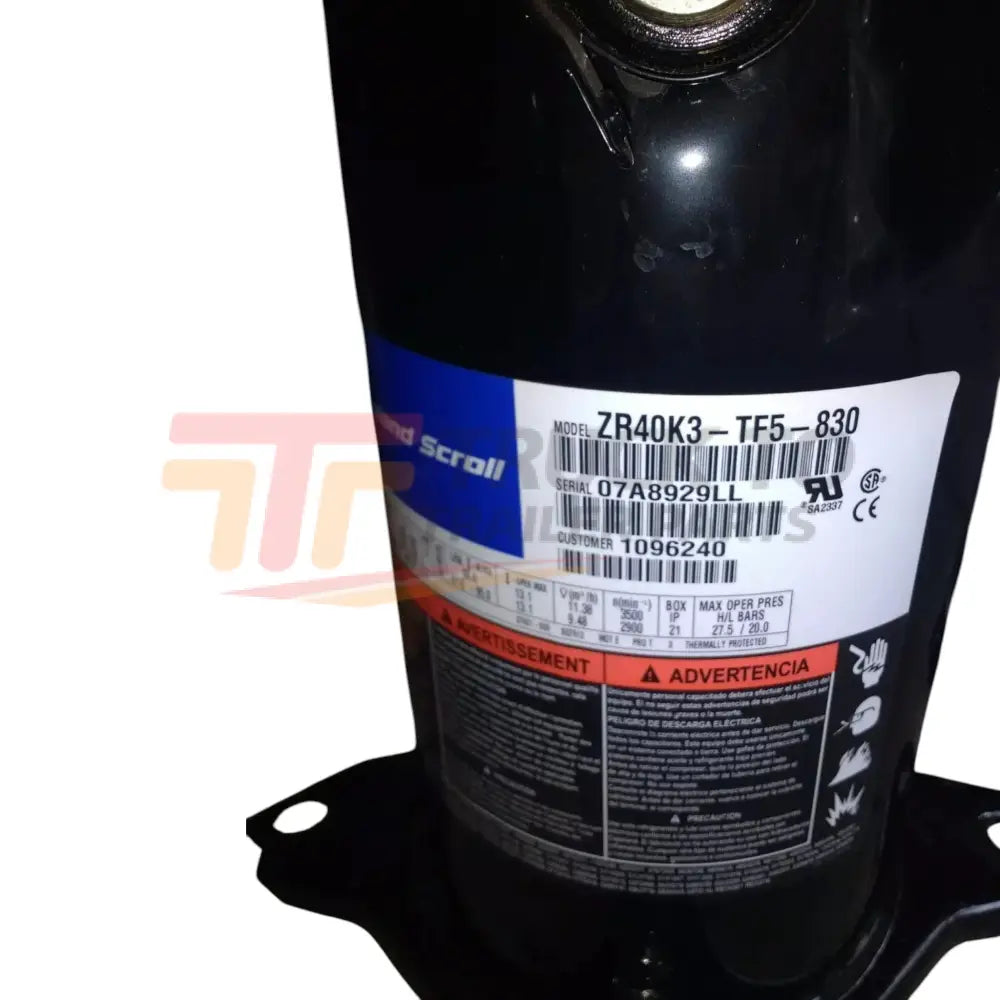 ZR40K3-TF5-830 Copeland Scroll Compressor - Truck To Trailer