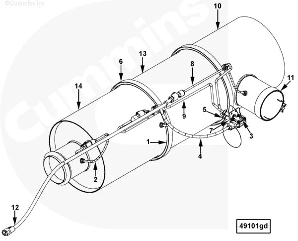 Cummins 4965118 Pressure Sensing Tube - Truck To Trailer