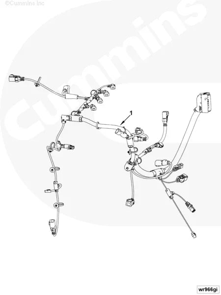 Cummins 5313377 Electronic Control Module Wiring Harness - Truck To Trailer