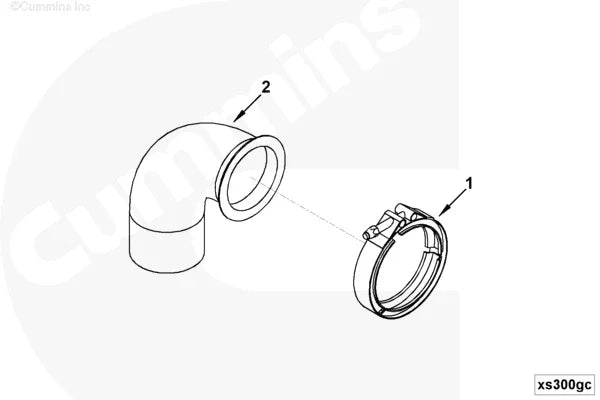 Cummins 554753 Exhaust Flange - Truck To Trailer
