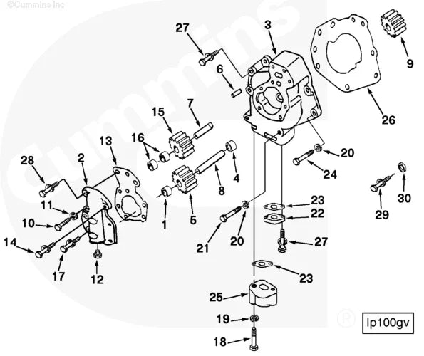 Cummins 68588 Oil Pump Gear - Truck To Trailer