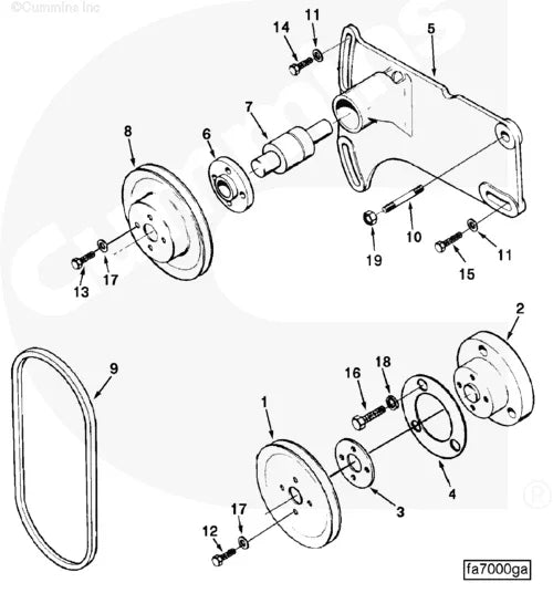 Cummins C0104148300 Fan Pilot Spacer - Truck To Trailer