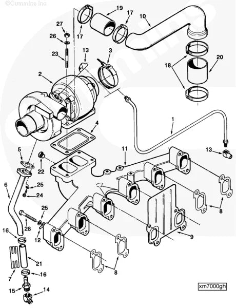 Cummins C0154257800 Exhaust Manifold - Truck To Trailer