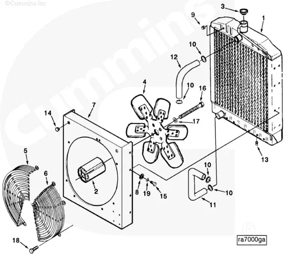 Cummins C0503114100 Hose Clamp - Truck To Trailer