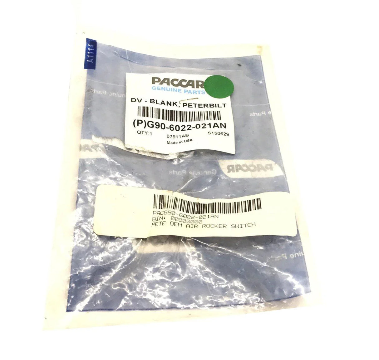 G90-6022-021An Genuine Paccar Air Rocker Switch Valve For Peterbilt - Truck To Trailer