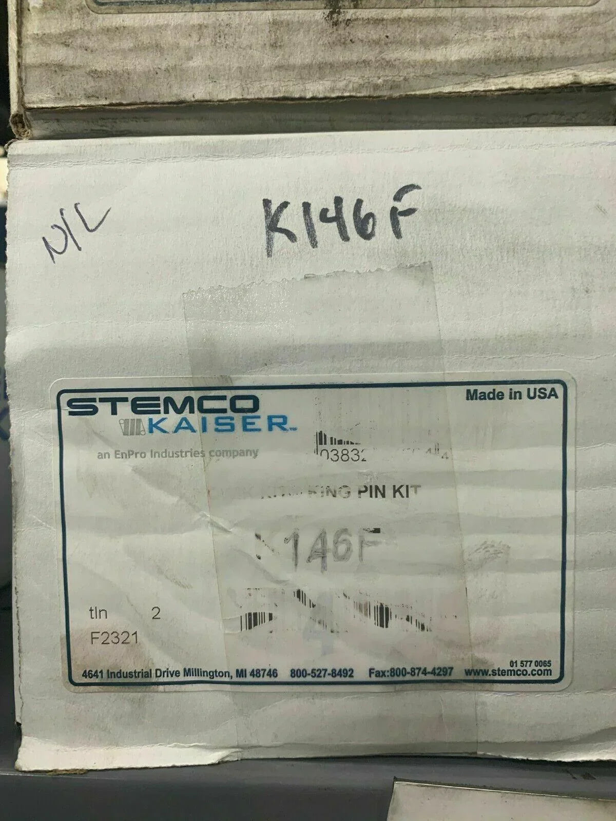 K146F Stemco Kaiser Steering No Ream Qwik Quick Kit Kingpin King Pin Set Ford - Truck To Trailer