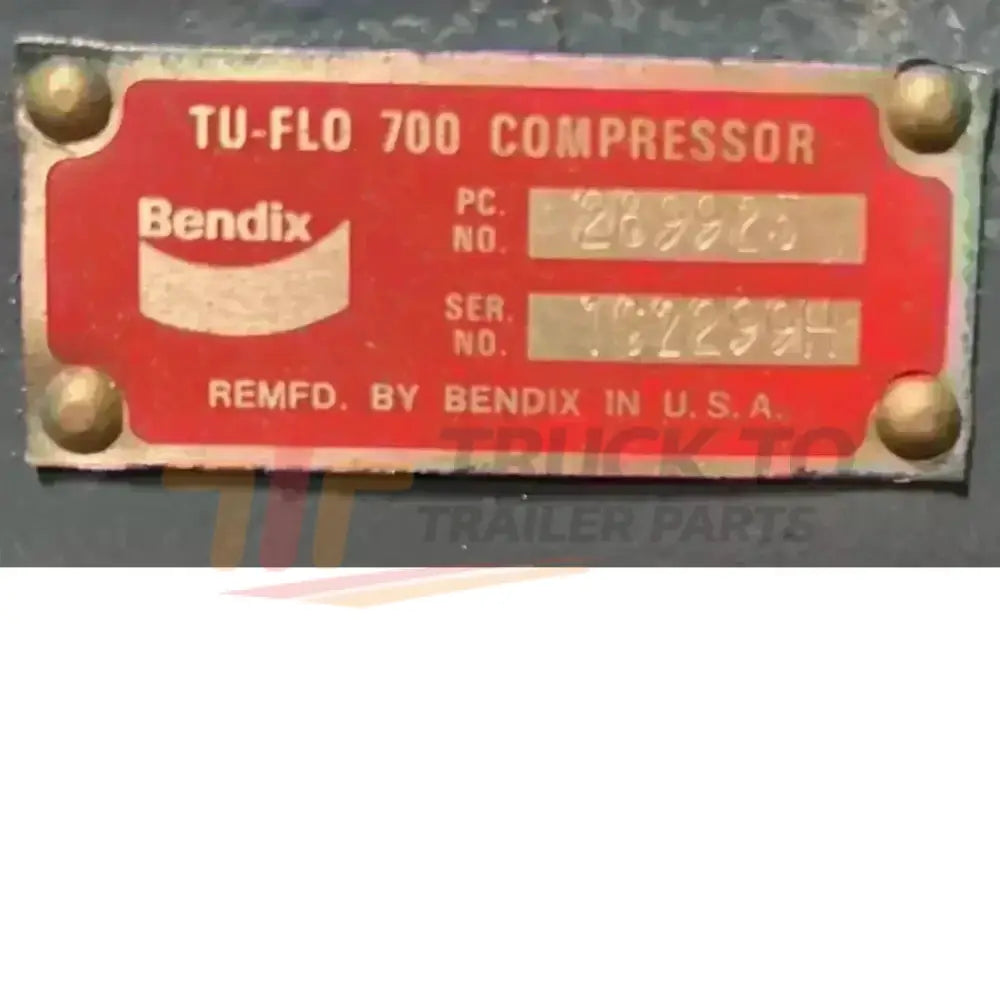289925 Genuine Bendix Air Compressor - Truck To Trailer