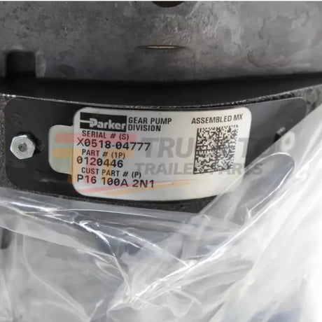 0120446 Parker Intertech Gear Pump P16 100A 2N1 - Truck To Trailer