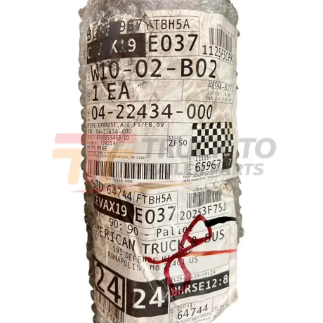 0422434000 Genuine Freightliner Aluminum Exhaust Pipe - Truck To Trailer