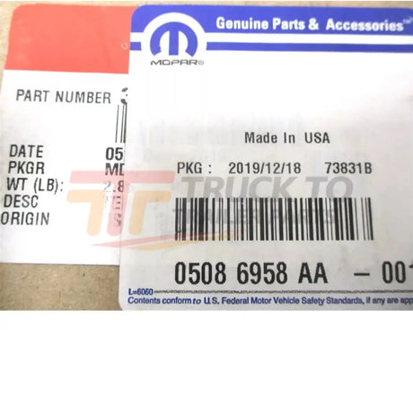 05086958AA Mopar Belt Tensioner - Truck To Trailer