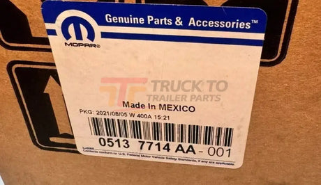 05137714AA Genuine Mopar Left Side Fan Motor Radiator - Truck To Trailer