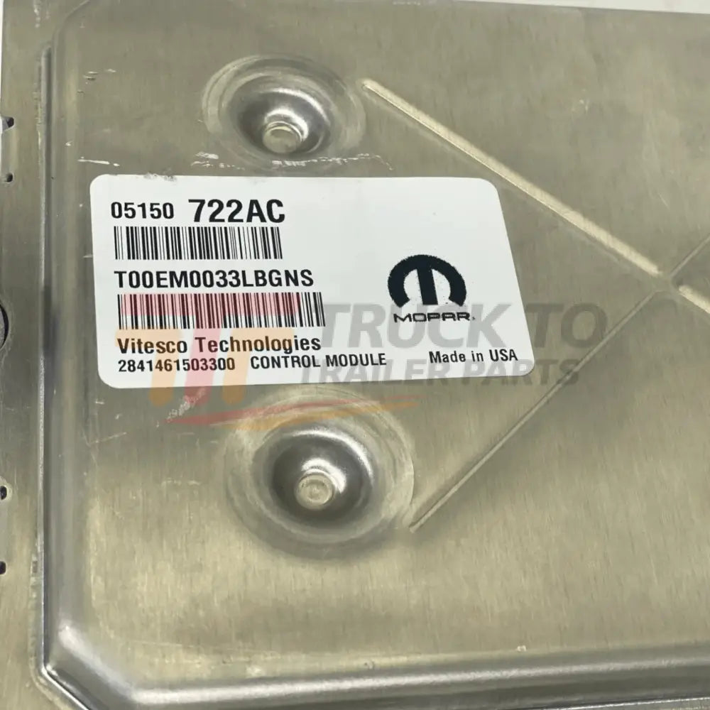 05150722AC Genuine Mopar ECM Engine Control Module - Truck To Trailer