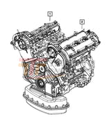 05158052Ag Genuine Mopar 3.0L V6 Turbo Diesel Long Block Engine - Truck To Trailer