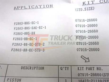 07916-26662 Kubota Piston And Ring Kit - Truck To Trailer