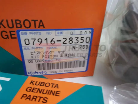07916-28350 Kubota Piston And Ring Kit - Truck To Trailer