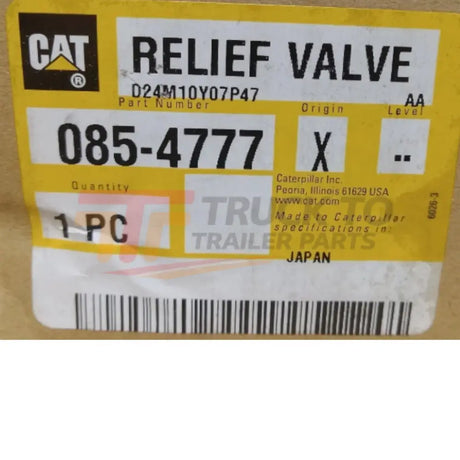 085-4777 CAT Relief Valve - Truck To Trailer