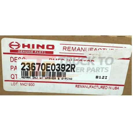 095000-8092 Genuine Hino Fuel Injector - Truck To Trailer