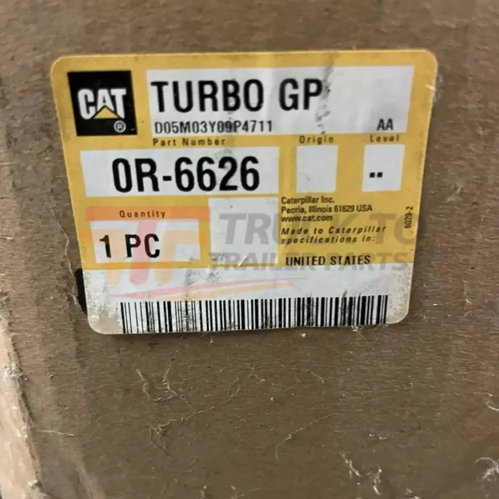 0R-6626 CAT Remanufactured Turbocharger - Truck To Trailer