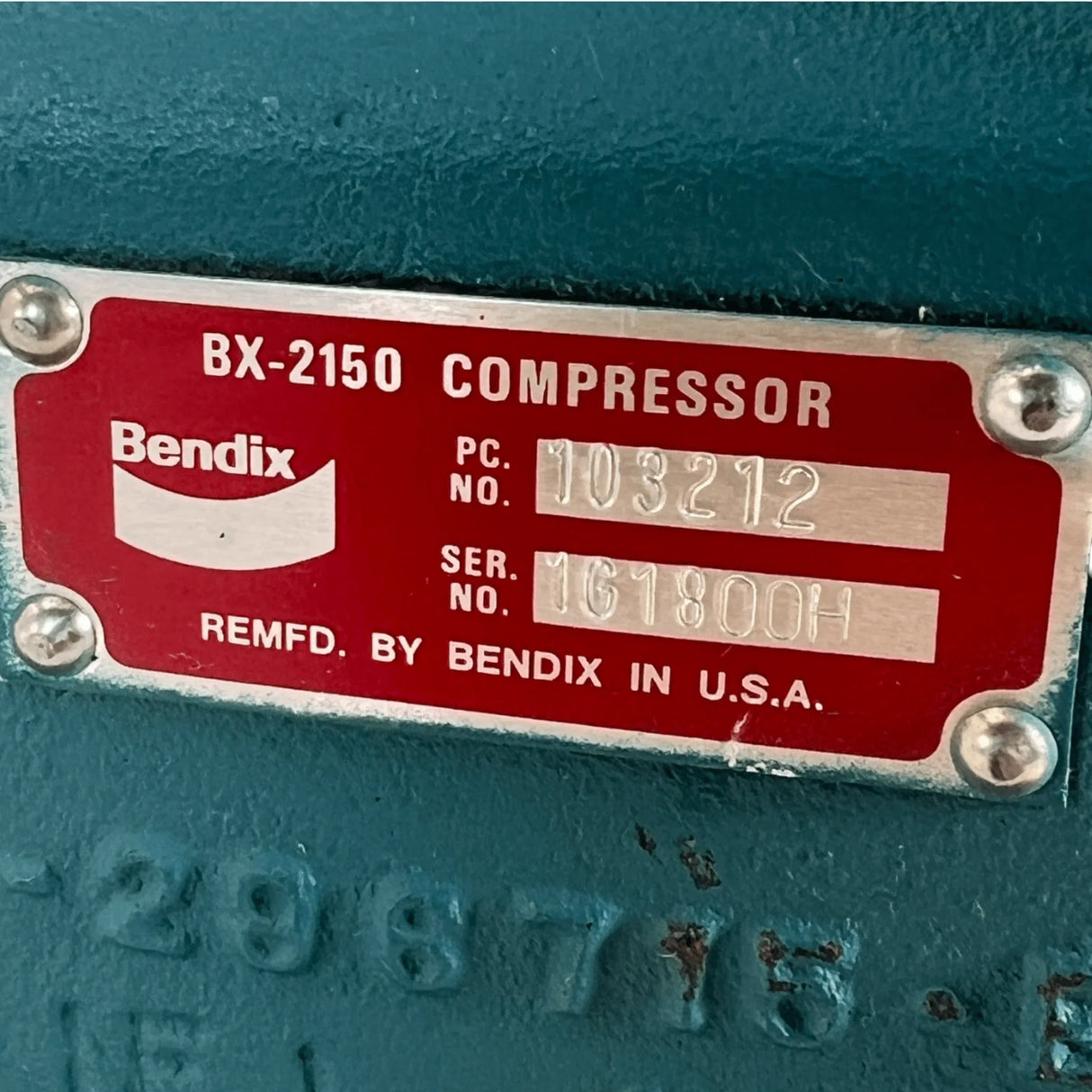 103116 Genuine Bendix Air Compressor BX-2150 - Truck To Trailer