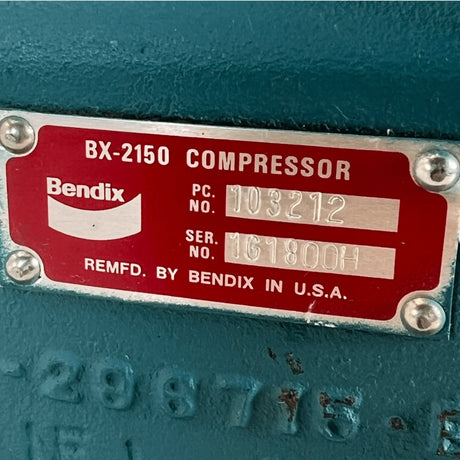 0103116 Genuine Bendix Air Compressor BX-2150 - Truck To Trailer