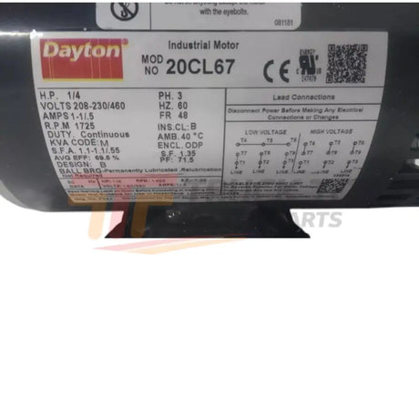 103817.00 Dayton General Purpose Motor - Truck To Trailer