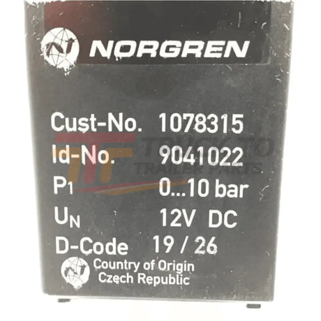 1078315 Genuine Volvo Solenoid Valve - Truck To Trailer
