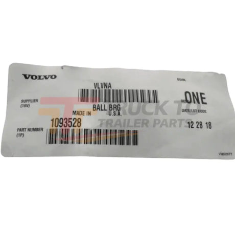 1093528 Genuine Volvo Bearing - Truck To Trailer