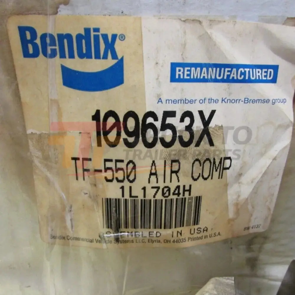 109653X Genuine Bendix Air Compressor TF-550 - Truck To Trailer