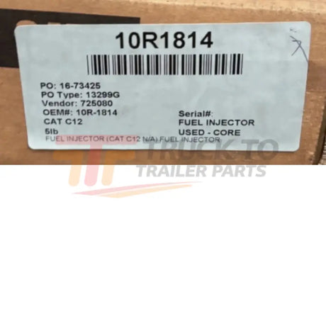 10R-1814 CAT Reman Electronic Fuel Injector - Truck To Trailer