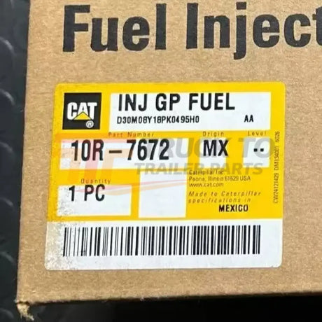 10R-7672 Genuine Caterpillar Fuel Injector - Truck To Trailer
