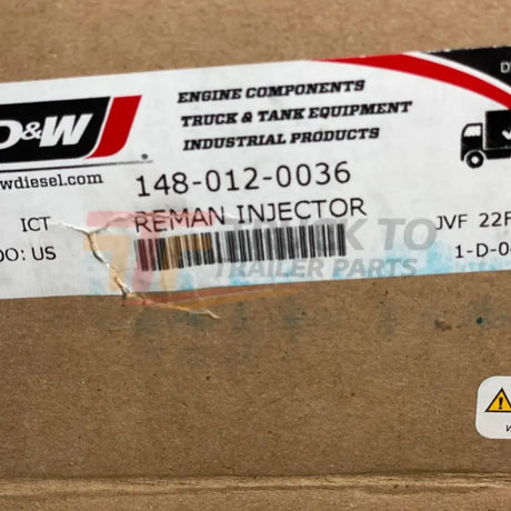 10R-9236 D & W Diesel Caterpillar Cat Eui Injector For Cat 3406 Cat C15 - Truck To Trailer