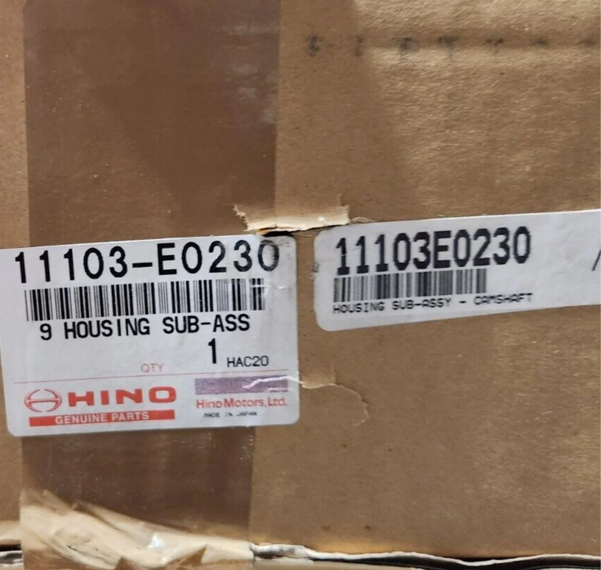 11103-E0230 Genuine Hino Camshaft Housing - Truck To Trailer
