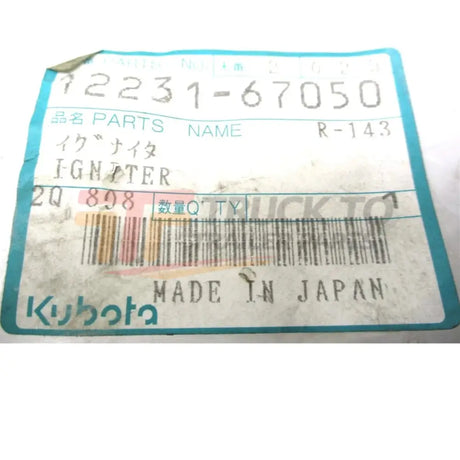 12231-67050 Kubota Ingiter - Truck To Trailer