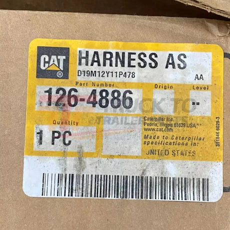 126-4886 Caterpillar Platform Wiring Harness - Truck To Trailer