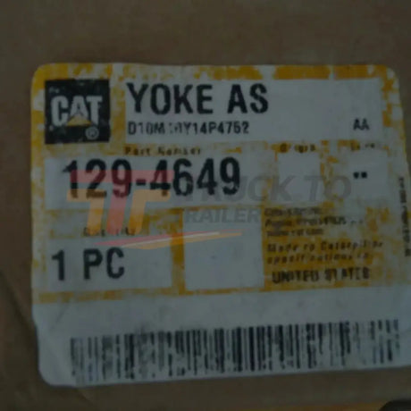 129-4649 Caterpillar Yoke - Truck To Trailer