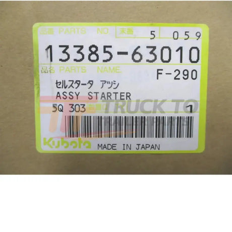 13385-63010 Kubota Starter 12V 10-T CCW Denso - Truck To Trailer