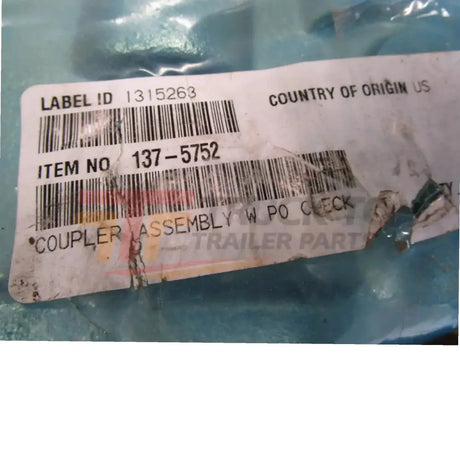 137-5752 Caterpillar GP Coupler Assembly PO Check - Truck To Trailer