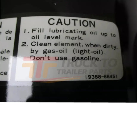 14197-11010 Kubota Heavy Duty Oil Bath Air Cleaner Filter Hosing - Truck To Trailer
